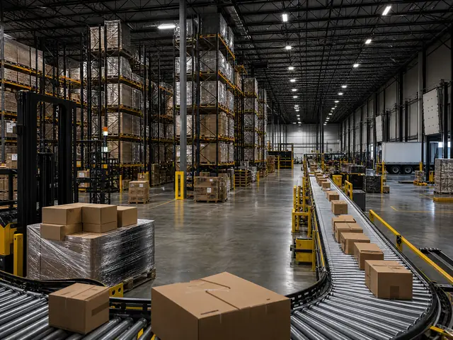 Warehouse operation with active pallet handling and storage
